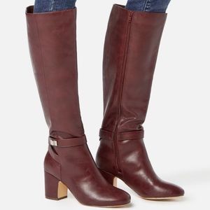 JustFab Leatherette Block Heeled Boot (✨NEW✨)
